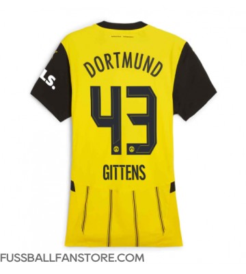 Borussia Dortmund Jamie Bynoe-Gittens #43 Replik Heimtrikot Damen 2024-25 Kurzarm